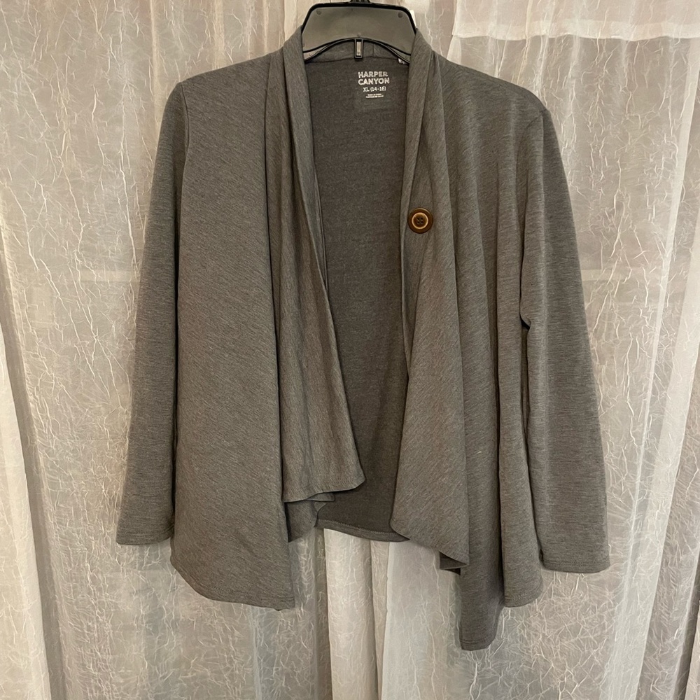 Harper Canyon Dark Gray Cardigan